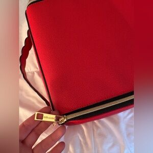 Red Estée Lauder Makeup Bag